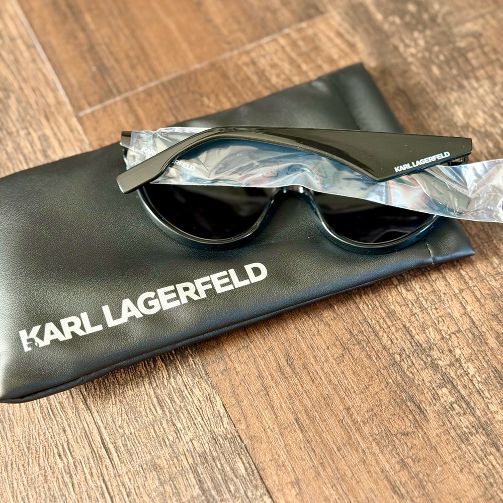 Authentic Karl Lagerfeld Sunglasses Statement Designer Eyewear CatEye Oversized - Picture 2 of 6